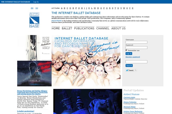 balletbase.com site used Balletcase-custom-theme