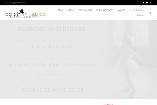 balletms.com site used The7