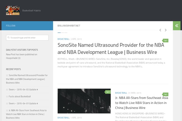 Hueman theme site design template sample