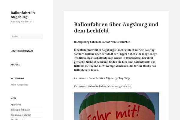 Twenty Fifteen theme site design template sample