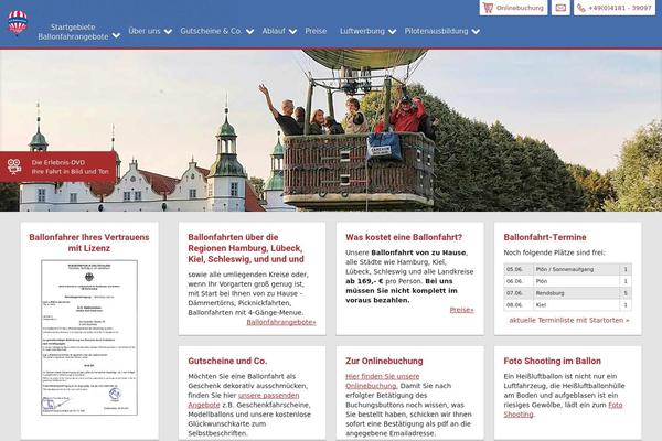 ballonreisen.de site used Ballonreisen2015