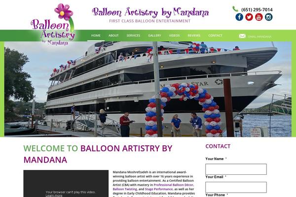 balloonartistrybymandana.com site used Balloon