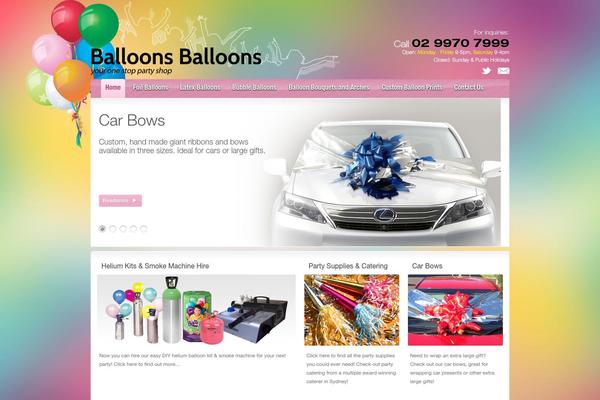 balloonsballoons.com.au site used Balloons