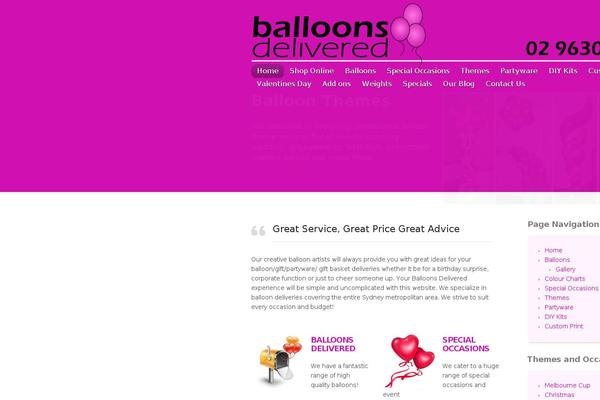 balloonsdelivered.com.au site used Inspire