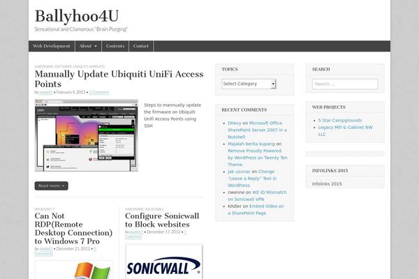 WordPress website example screenshot