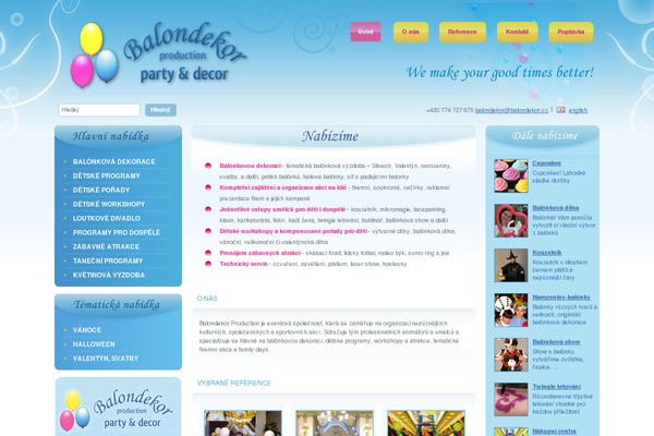 Oshine Child theme site design template sample