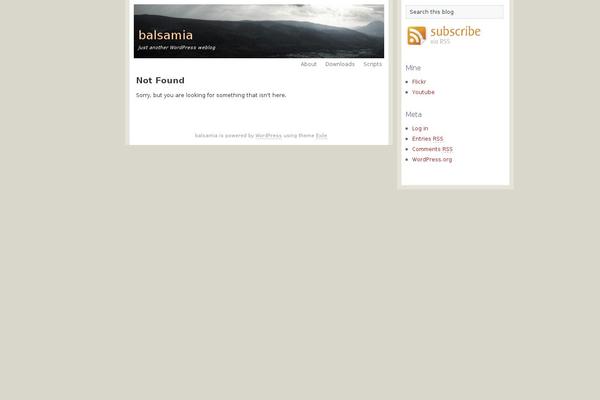 balsamia.com site used Exile