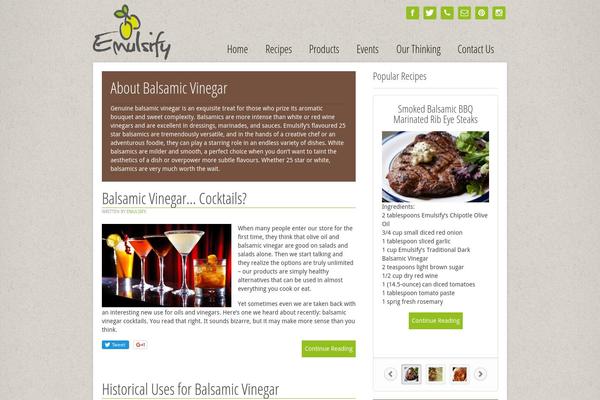 Tasty theme site design template sample
