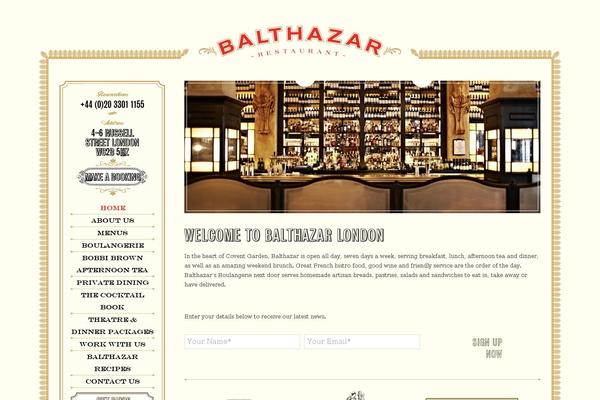 balthazar theme websites examples