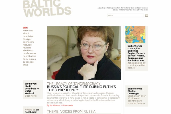 balticworlds.com site used Baltic-worlds