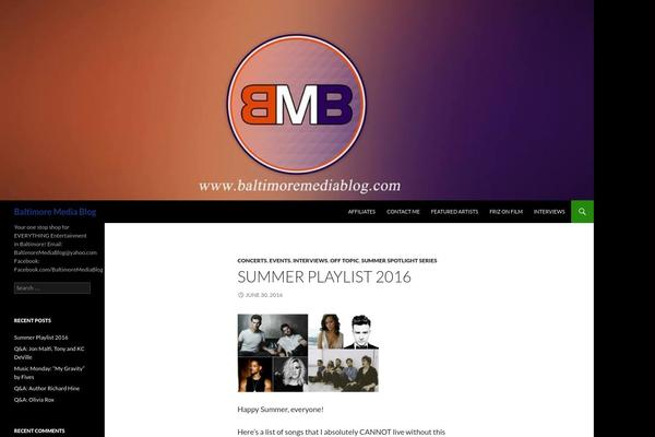 Twenty Fourteen theme site design template sample