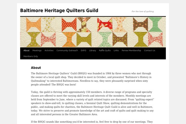 baltimorequilters.com site used Bhqg