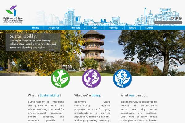 baltimoresustainability.org site used Cindy