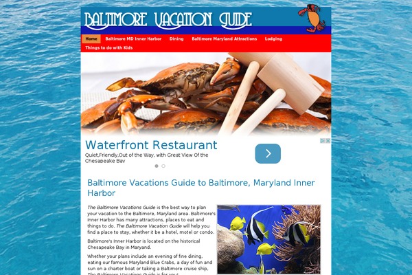 baltimorevacationguide.com site used Baltimore