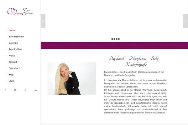 Enfold theme site design template sample