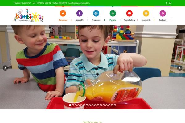 Kids-world theme site design template sample