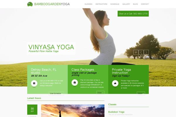 bamboogardenyoga.com site used GymBase