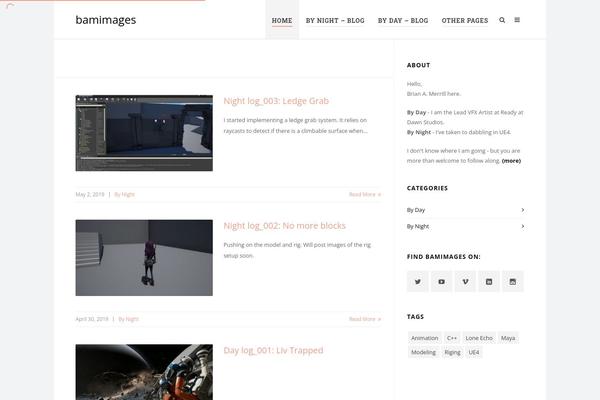 Highend theme site design template sample