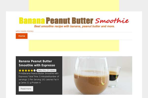 bananapeanutbuttersmoothie.com site used zeeFlow