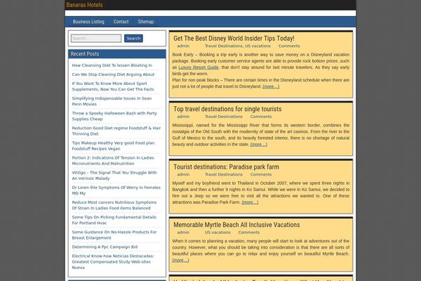 Frontier theme site design template sample
