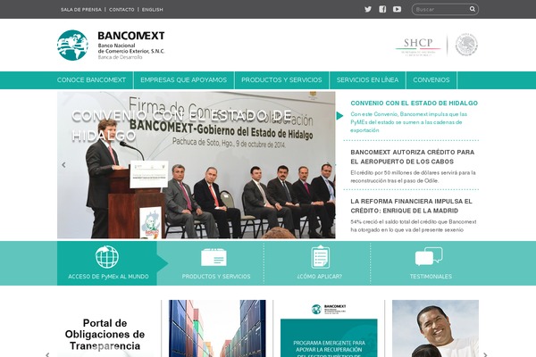 bancomext.com site used Bancomext