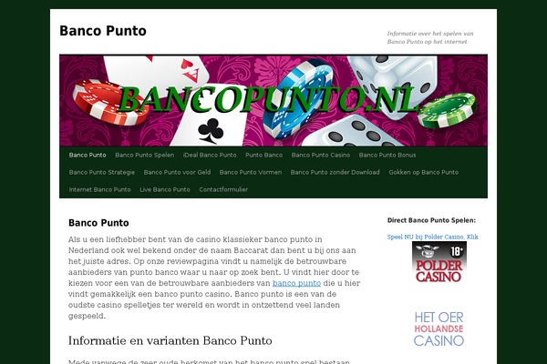 bancopunto.nl site used Twenty Ten