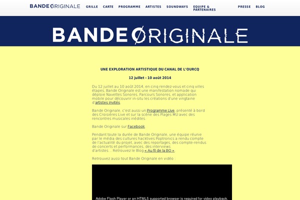 bande-originale.net site used Scroller