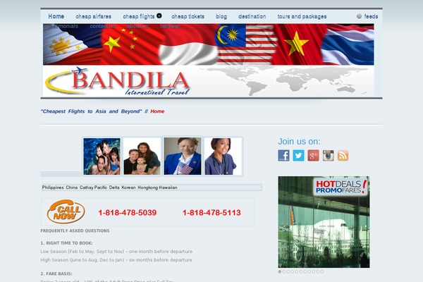 bandilatravel.com site used Famous