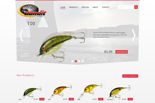 banditlures.com site used Bandit_theme