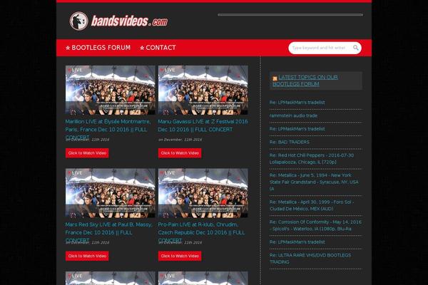 bandsvideos.com site used Lightblog-theme