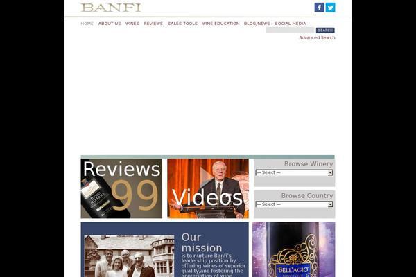 banfi theme websites examples