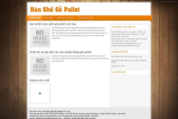 banghegopallet.com site used Finie