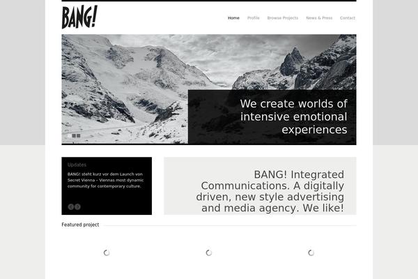 The Agency theme site design template sample