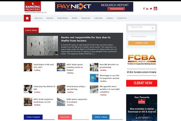bankingfrontiers.com site used Bankingfrontiers