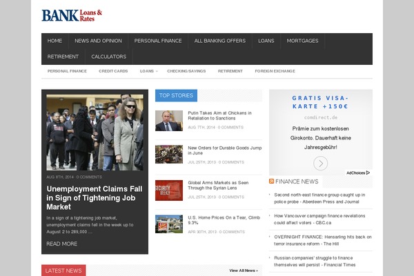 WordPress website example screenshot