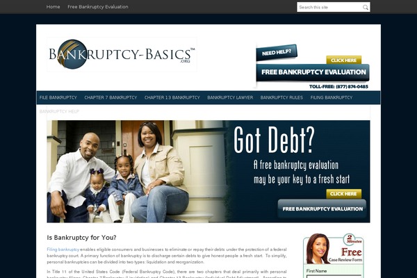 bankruptcy-basics.org site used Bcentral