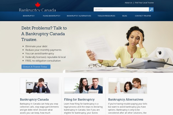 bankruptcy-canada.com site used Bankruptcycanada