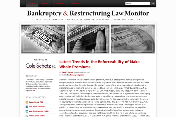 bankruptcyandrestructuringlawmonitor.com site used B0000671-bankruptcyandrestructuringlawmonitor