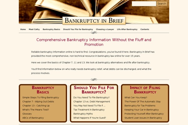 bankruptcyinbrief.com site used Bankruptcyinbrief