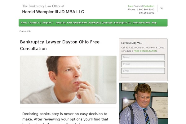 bankruptcylawofficedayton.com site used Wampler10