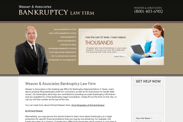 bankruptcyplanning.com site used Avada