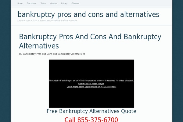 bankruptcyx.com site used Focus