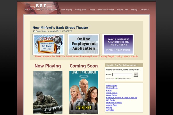 bankstreettheater.com site used Bankstreet