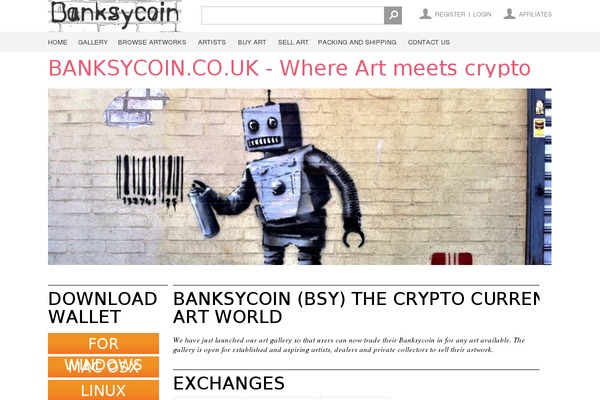 banksycoin.co.uk site used Artwork