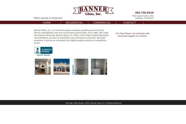 bannerglassinc.com site used Bannerglass