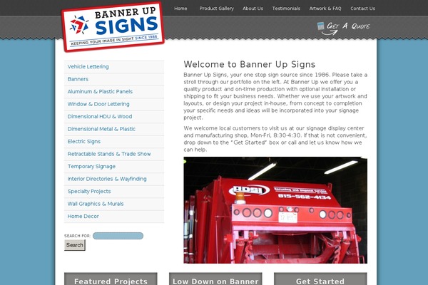 bannerupsigns.com site used Bannerup