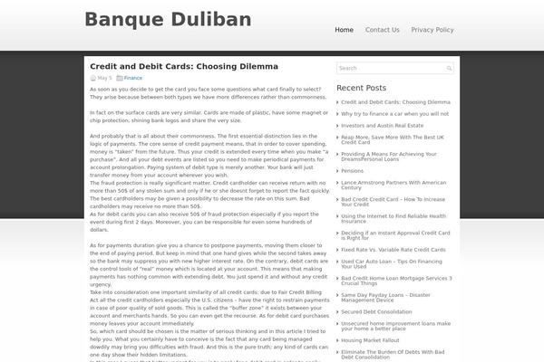 banqueduliban.org site used Financeadvice
