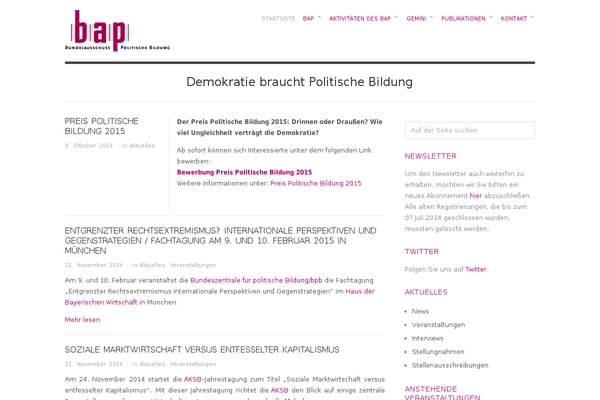 bap-politischebildung.de site used Bap