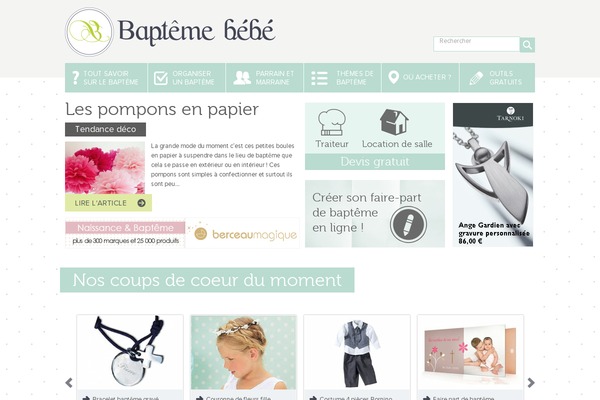 bapteme-bebe.com site used Bapteme