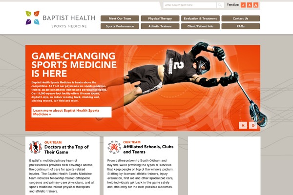 baptistsportsmedky.com site used Baptisteastpoint